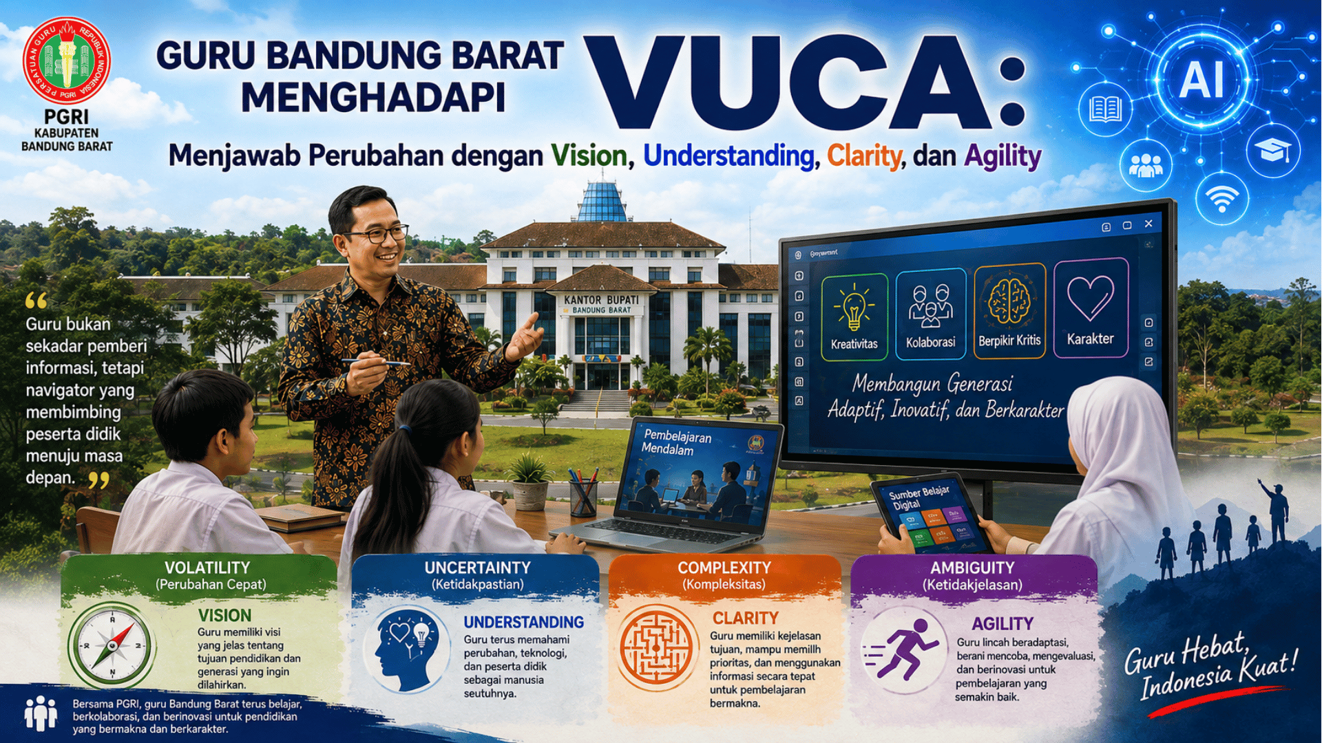 Guru Bandung Barat Menghadapi VUCA: Menjawab Perubahan dengan Vision, Understanding, Clarity, dan Agility