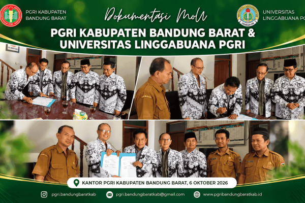 PGRI Kabupaten Bandung Barat dan Universitas Linggabuana PGRI Sukabumi Perkuat Kolaborasi, Buka Akses Pendidikan Pascasarjana bagi Anggota